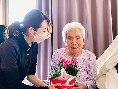 訪問入浴サービス 利用者さんと アザレアンさなだ